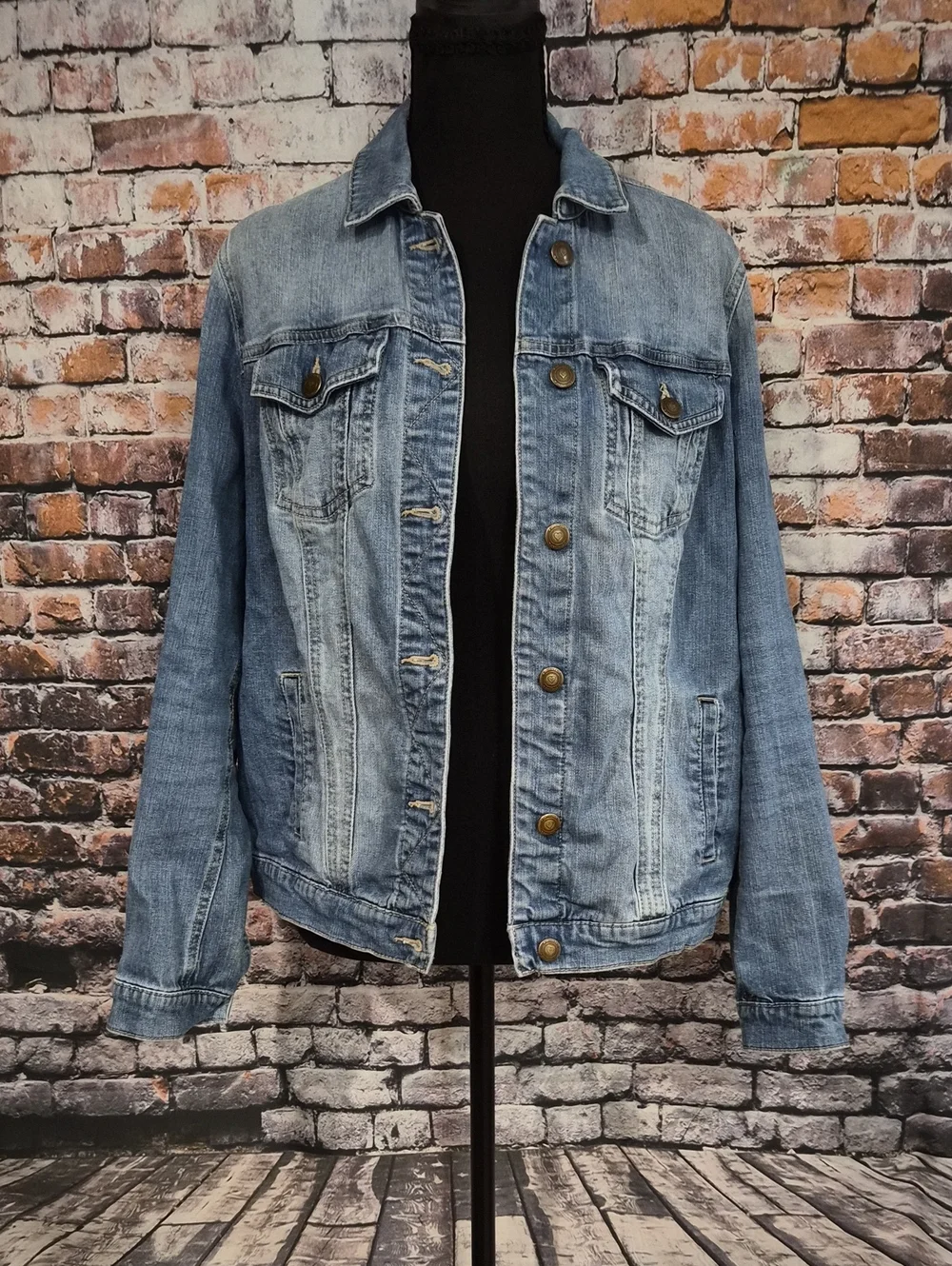 Denim 24/7 Light Blue Washed Denim Jacket